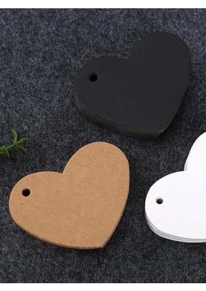 20 Adet Karışık Renk Kalp Şekilli Paketleme Kesiti Delikli Karton Etiket Ürün Kartı modelleri