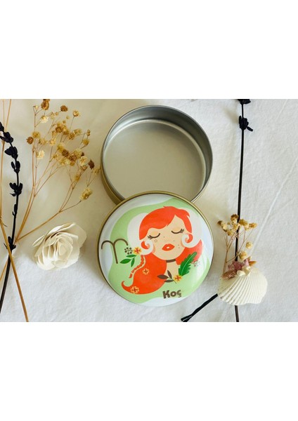 Koç Burcu 7 #desenli Metal Kutu#sabun Kutusu#anahtarlık Kutusu#mum Kutusu#küçük Takı Kutusu