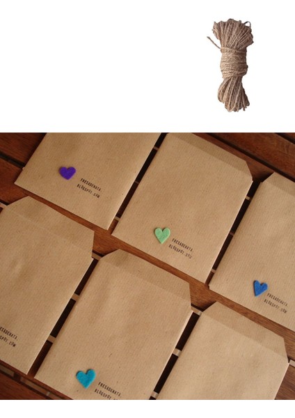 2li Set (25 Adet 22X35 + 15M Jüt Ip) Hazır Kraft Hediye Paketi Kalın Otantik Hediye Ambalaj Kağıdı indirimleri