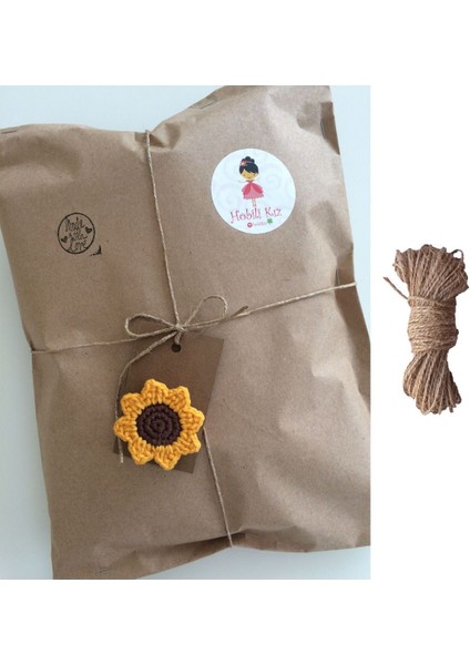 2li Set (25 Adet 22X35 + 15M Jüt Ip) Hazır Kraft Hediye Paketi Kalın Otantik Hediye Ambalaj Kağıdı