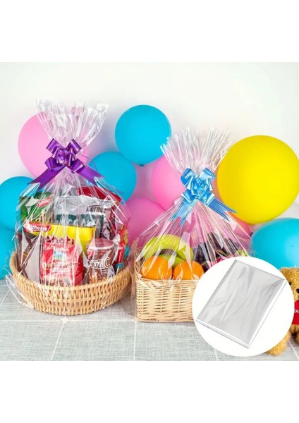 39X59 Ultra Mega Boy 10 Adet Düz Şeffaf Jelatin Hediye Paketleme Poşeti