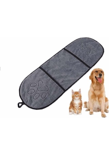 Yumuşak Mikrofiber Hayvan Kurulama Seti, 80X25 Cm, Eldiven ve Bezi ile Kolay Kullanım modelleri