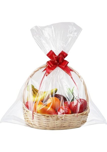 10 Adet 70X100 Şeffaf Düz Jelatin 30 Mikron Kalın Tabaka Pasta Hediye Ambalaj Paketi