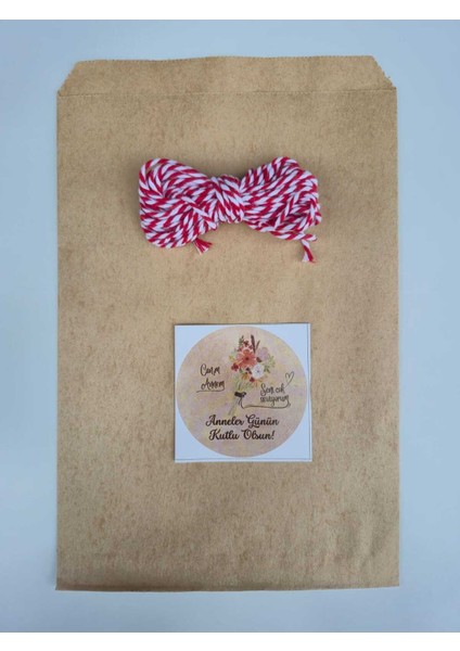 1 Adet 17X26 Anneler Günü Hazır Hediye Paketi Seti (Hediye Paketi + Ip+ Etiket) modelleri