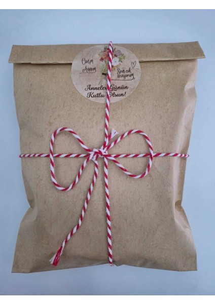 1 Adet 17X26 Anneler Günü Hazır Hediye Paketi Seti (Hediye Paketi + Ip+ Etiket) indirimleri