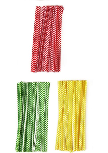 100 Adet Kırmızı Puantiyeli Tel Klips Poşet Bağlama İçin Kullanışlı ve Şık indirimleri