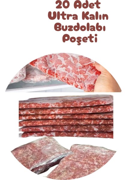 4lü Set Bayram Et Hediye Seti (Hediye Paketi+ Ultra Kalın Buzdolabı Poşeti+Etiket+ Klips)