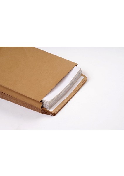 30 Adet Mega Boy Dik Duran Yapışkanlı Kapaklı Körüklü Kraft Hediye Paketi 31X44X12