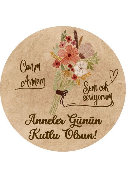 1 Adet 25X35 Orta Boy Anneler Günü Hazır Hediye Paketi Seti (Hediye Paketi + Ip+ Etiket) fiyatları