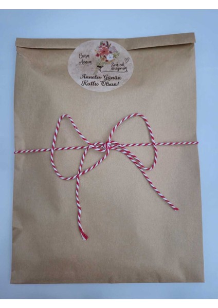 1 Adet 25X35 Orta Boy Anneler Günü Hazır Hediye Paketi Seti (Hediye Paketi + Ip+ Etiket) indirimleri