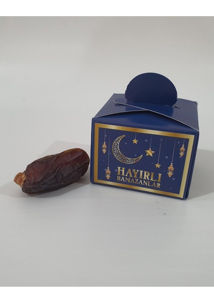 Minik Boy Ramazan Ayı Temalı Hurma Paketleme Kutusu Şeker Lokum Kutusu 25 Adet indirimleri