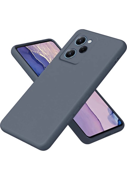 Xiaomi Poco X5 Pro 5g Nano Içi Kadife Silikon - Gri Dsdrn