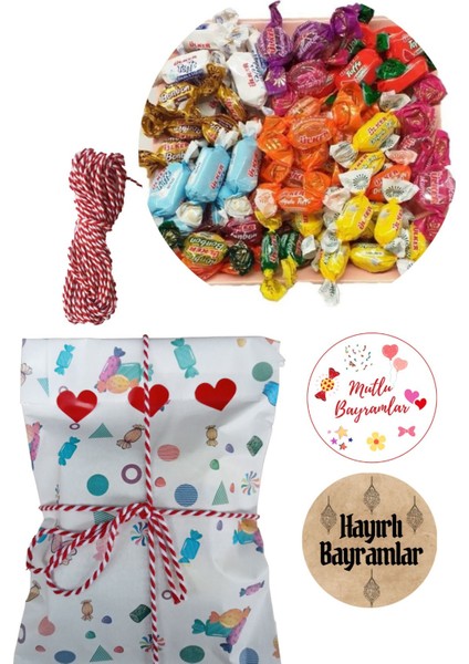 Bayram Kiti, Şeker Hediye Paketi, Harçlık Poşeti, Süs Ipi, Hayırlı-Mutlu Bayramlar Etiketi modelleri