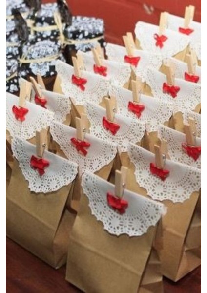 3 Lü Set Hediye Paketi Seti 25 Er Adet ( Süs Mandalı, Dantel Kese Kağıdı 13X27) indirimleri