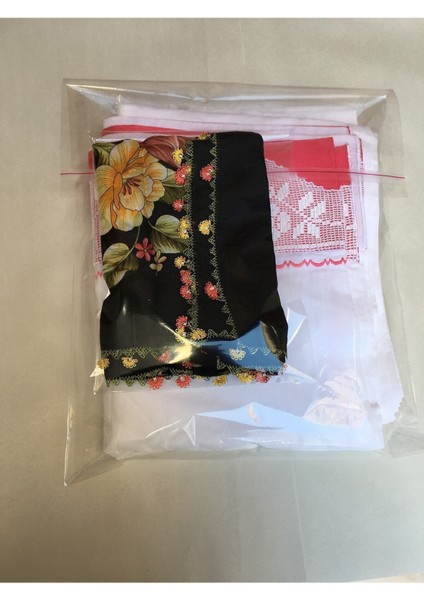 28X35, 30X55, 40X60 Karışık Çeyiz Poşeti Bantlı Şeffaf Jelatin Poşet Ambalaj Paketi (75 Adet)