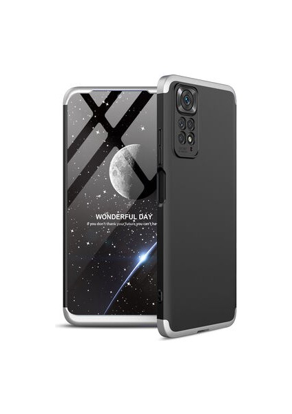 Redmi Note 11S Global Kılıf 3 Parçalı Tam Koruma Şık Trivex Premium Sert Kapak