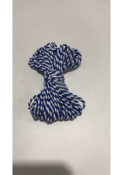 10 Metre Mavi Beyaz Marteniçka Ip Paketleme Ipi Süs Ipi modelleri