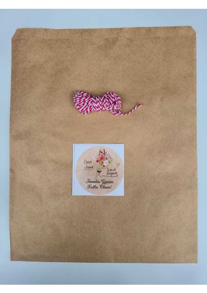 1 Adet 32X40 Büyük Boy Anneler Günü Hazır Hediye Paketi Seti (Hediye Paketi Ip Etiket-8cm) modelleri