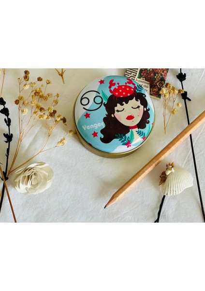 Yengeç Burcu 12 #desenli Metal Kutu#sabun Kutusu#anahtarlık Kutusu#mum Kutusu#küçük Takı Kutusu