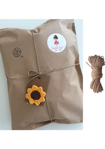 2li Set (50 Adet 17X26 + 15M Jüt Ip) Hazır Kraft Hediye Paketi Kalın Otantik Hediye Ambalaj Kağıdı