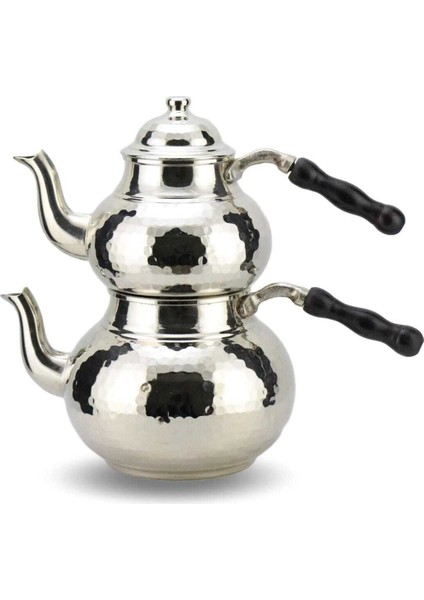 Bakırca Çaydanlık, Şık ve Zarif, Beyaz Renk, Kaliteli ve Dayanıklı Tasarım