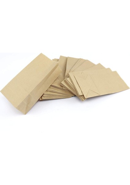 50 Adet Dik Duran Küçük Boy Kalın Kraft Sunumluk Kese Kağıdı (Düğün, Nişan, Kına Vs. Uygundur) 10X18