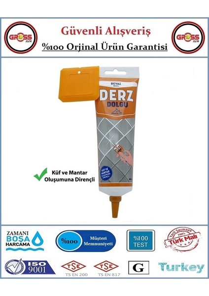 Derz Dolgu - 400GR - Beyaz - Küf ve Mantara Dayanıklı fiyatları