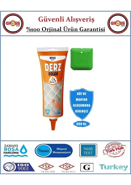 Derz Dolgu - 400GR - Beyaz - Küf ve Mantara Dayanıklı fırsatları