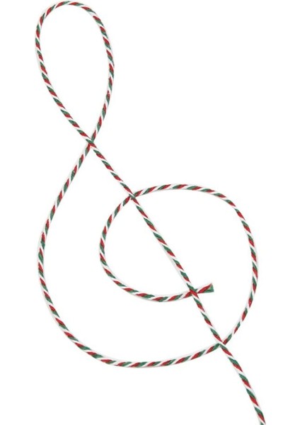 Hediye Süsleme İpi Kırmızı-Yeşil-Beyaz 10 M Uzunlukta Parti Malzemesi fırsatları