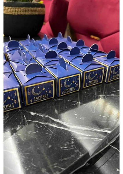 Minik Boy Ramazan Ayı Temalı Hurma Paketleme Kutusu Şeker Lokum Kutusu 10 Adet modelleri