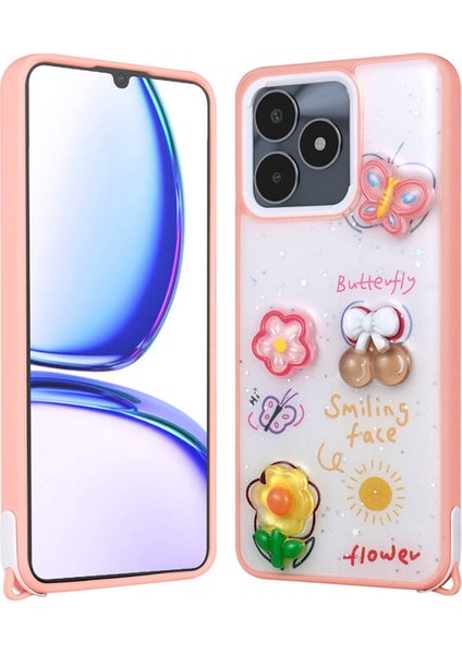 Realme C53 Kılıf Lunessa Premium Figürlü Sert Silikon Kapak