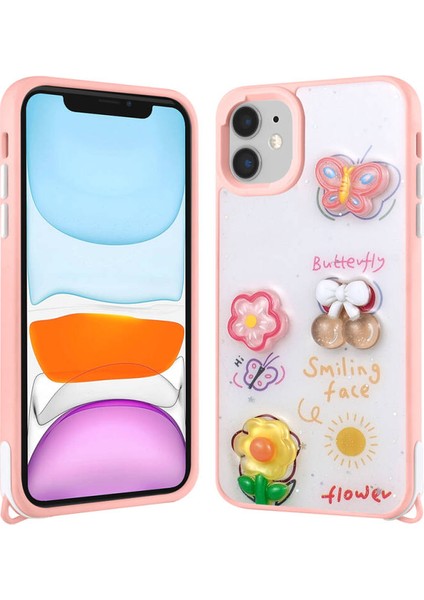 iPhone 11 Kılıf Lunessa Premium Figürlü Sert Silikon Kapak