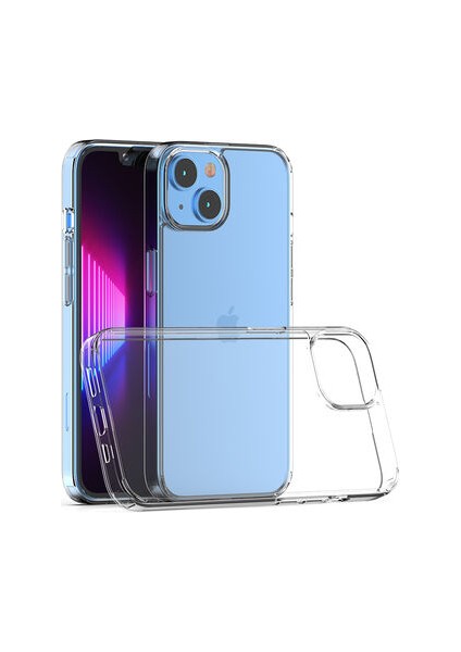 iPhone 14 Plus Kılıf Tam Koruma Sağlayan Ultra Sağlam Glazarm Premium Şeffaf Sert Silikon Kapak