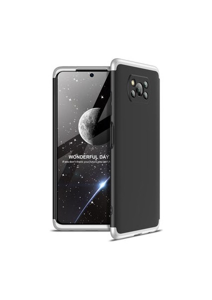 Poco X3 Pro Kılıf 3 Parçalı Tam Koruma Şık Trivex Premium Sert Kapak