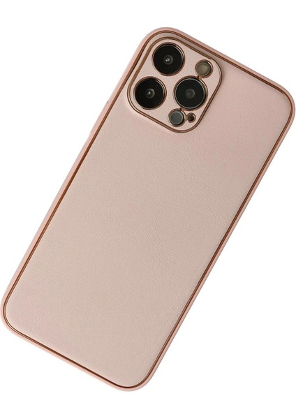 Newface iPhone 13 Pro Max Kılıf Coco Deri Silikon Kapak - Pudra fiyatları