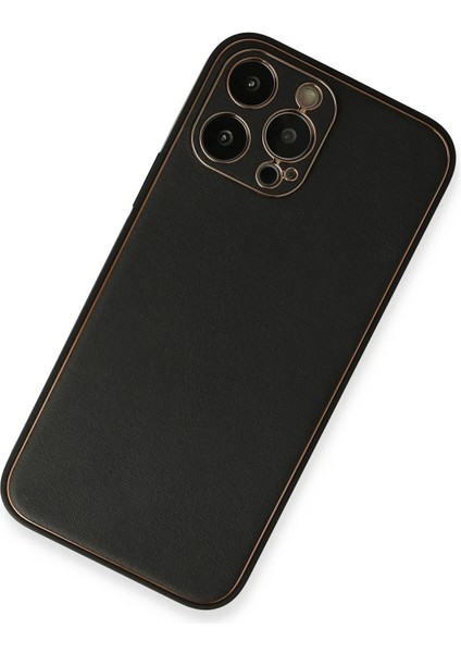 Newface iPhone 13 Pro Max Kılıf Coco Deri Silikon Kapak - Siyah fiyatları