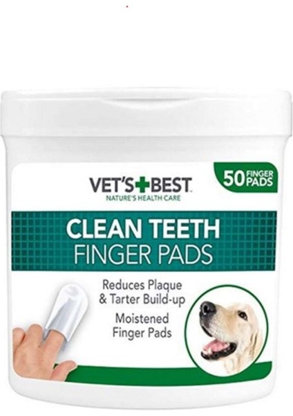Diş Temizleme Parmak Pedi 50 Adet, Köpekler Için Sağlıklı Ağız Bakımı Seti