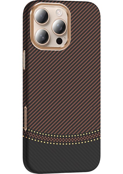 iPhone 16 Pro Max Kılıf M-Safe Özellikli ve Karbon Tasarımlı Şık Armalux Premium Sert Kapak
