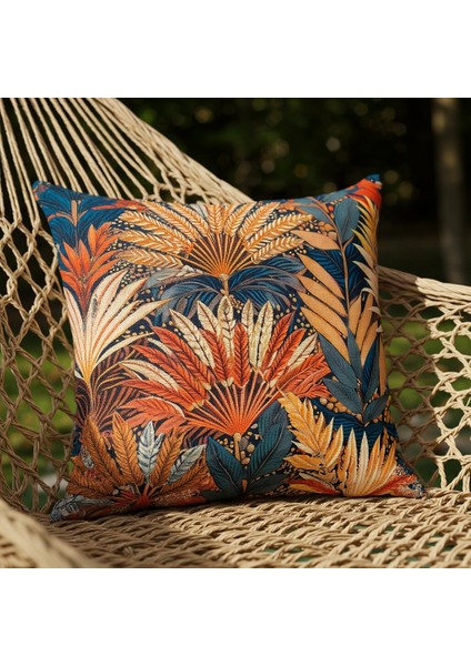 Red Palm 45x45 Kırlent Kılıfı (premium)