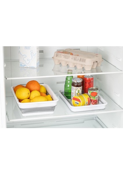 Katlanabilir Dikdörtgen Badya Seti, 2'li, Pratik ve Şık Tasarım