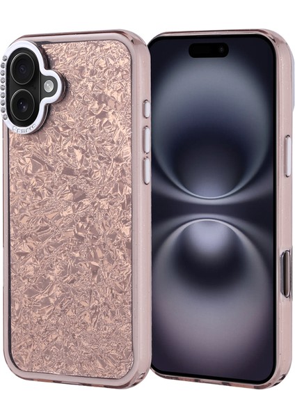 iPhone 16 Plus Kılıf Taş Detaylı ve Şık Pebliss Premium Silikon Kapak