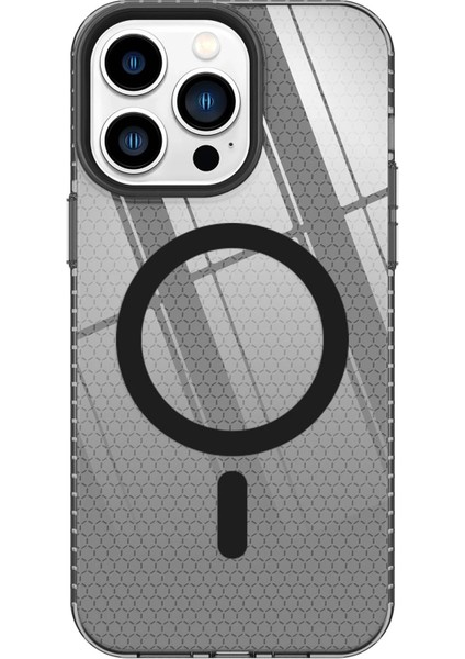 Newface iPhone 13 Pro Max Kılıf Beta Magneticsafe Silikon - Siyah