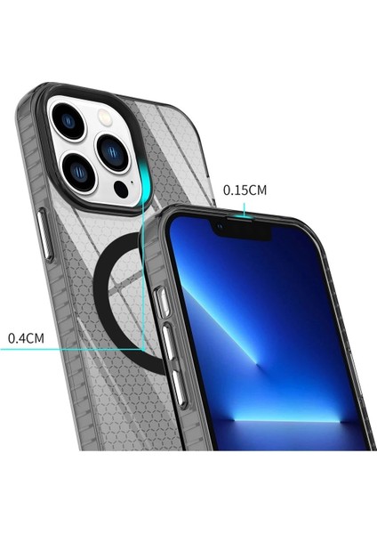 Newface iPhone 13 Pro Max Kılıf Beta Magneticsafe Silikon - Siyah indirimleri