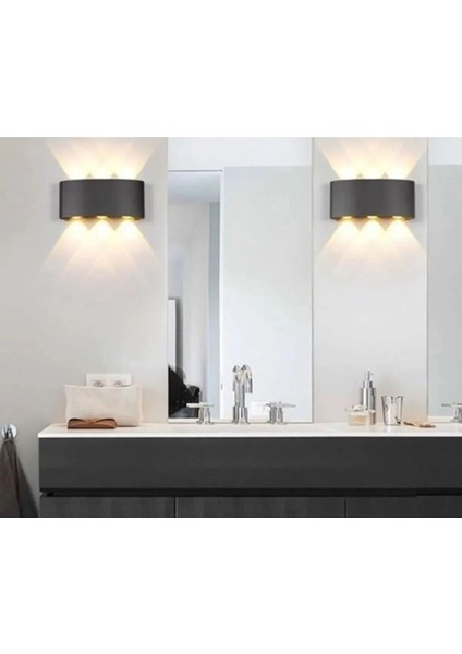 10W Sarı LED Duvar Aplik, Çift Taraflı Dekoratif ve Suya Toza Dayanıklı modelleri