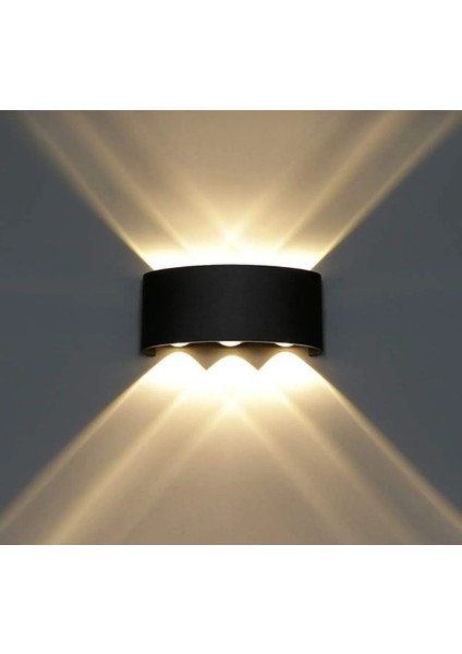 10W Sarı LED Duvar Aplik, Çift Taraflı Dekoratif ve Suya Toza Dayanıklı indirimleri