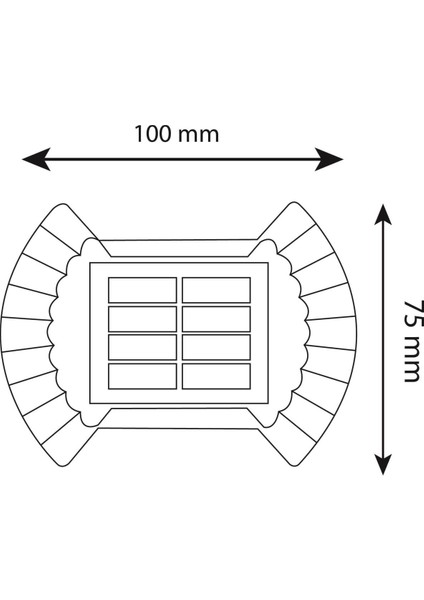 Enerji Tasarruflu Güneş Aplik 5W 3200K Gün Işığı, Çok Renkli, Dayanıklı ve Şık fiyatları