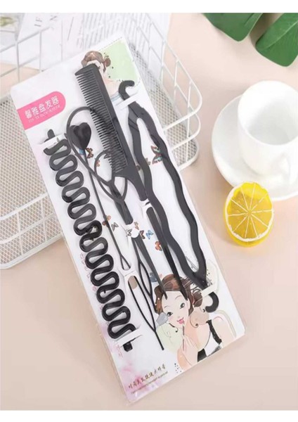 6 Lı Saç Topuz Yapma ve Saç Örme Aparatlı Tarak Seti Saç Şekillendirme Saç Toplama Aparatları fiyatları