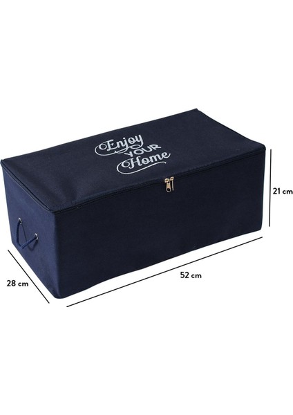 Baskılı Lacivert Küçük Boy Hurç 52X28X21 Cm, Şık ve Kullanışlı Ürün fırsatları