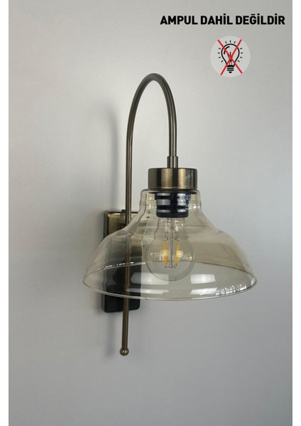 Bal Rengi Cam Sarkıt Lamba, Restoran ve Salon Aydınlatması Için Şık ve Retro Tasarım