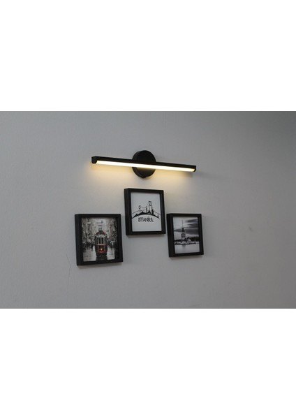 Siyah Kare Çerçeve ve Yapışkanlı Sarı Aplik Lamba 4'lü Set 14X14 fırsatları